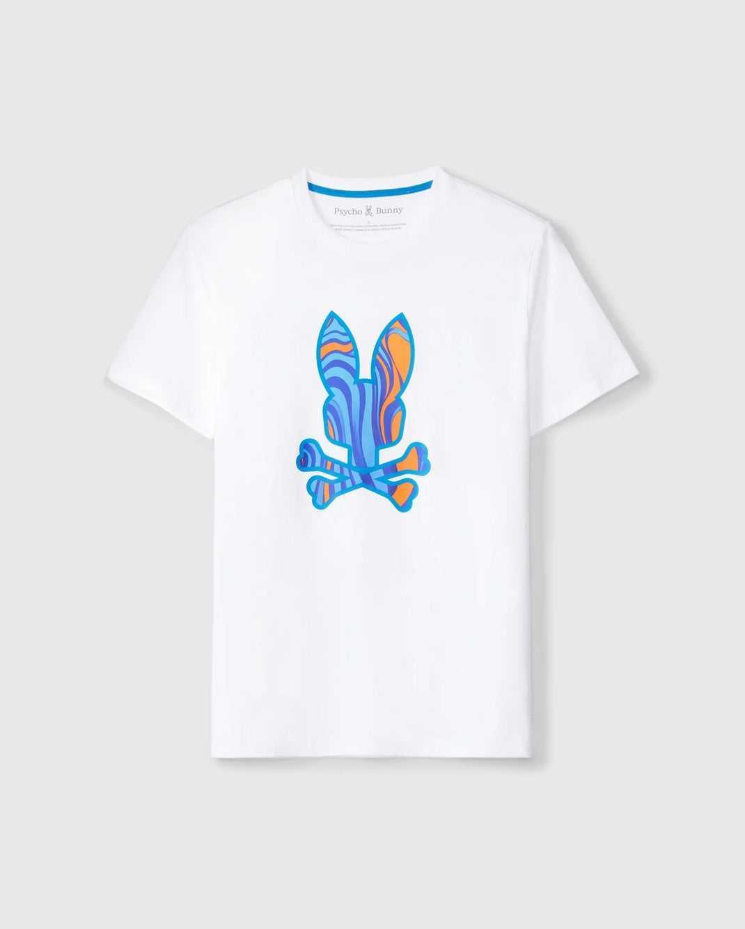 T Shirt Graphique Psycho Bunny Nevada Graphic Tee Blanche Homme | XYF-09624654